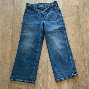 J. Crew Factory Blue Flare & Wide Leg Jeans